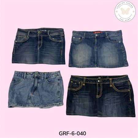 Stylish High Rise Denim Mini Skirt | Perfect Summer Street Style  (GRF-6-040)