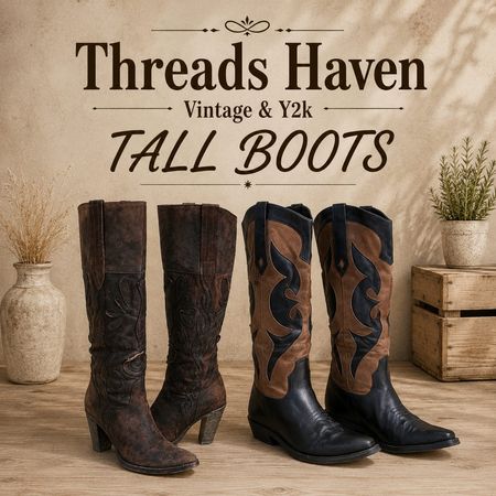 TH# 006 Vintage Tall Boots – Chic, Stylish & Easy to Wear