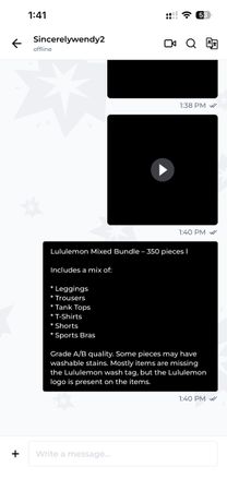 Custom handpick Sincerely Wendy 350P Lululemon mix 7/06/26