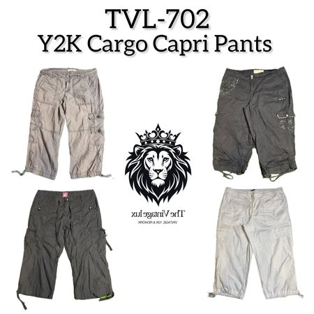 Y2K Cargo Capri Pants (TVL-702)