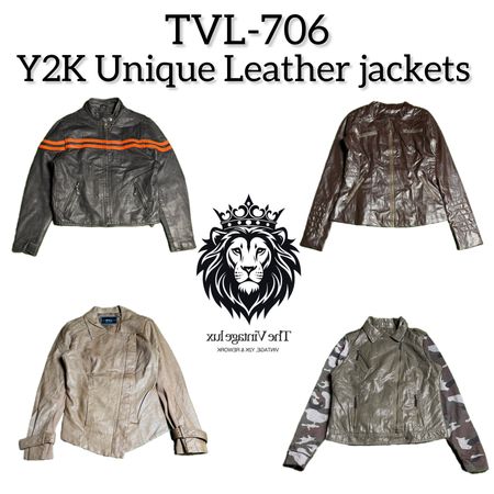 Y2K Unique Leather Jackets (TVL-706)