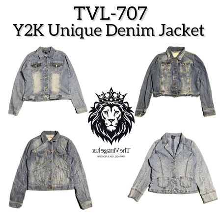 Y2K Unique Denim Jacket (TVL-707)