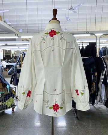 Upcycled Tablecloth Tux Shirt