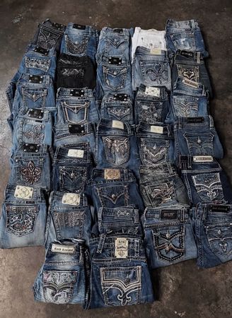 Y2k embroidery jeans