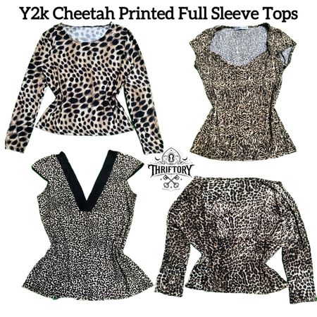 Y2K Animal Printed Full Sleeves Tops TY-046