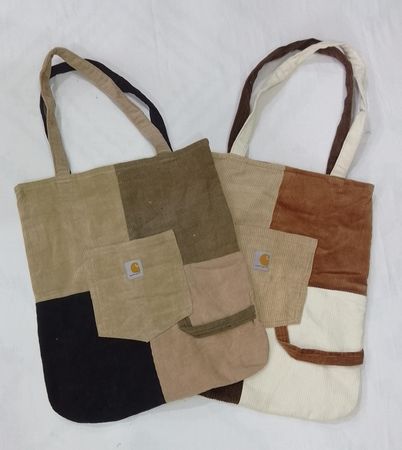 CR8985 UPCYCLED CARHARTT CORDUROY BAGS
