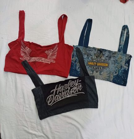 CR8989 UPCYCLED HARLEY TOPS