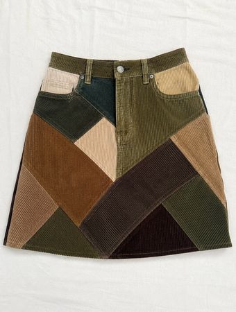 Upcycle Unbranded Corduroy Skirt (DV -06)