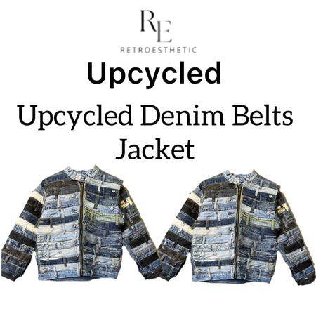 Upcycled Denim Belts Jacket