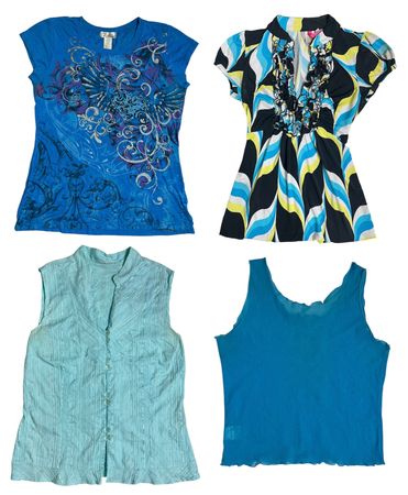Y2K Ocean Drive Vibe Tops: TT-276