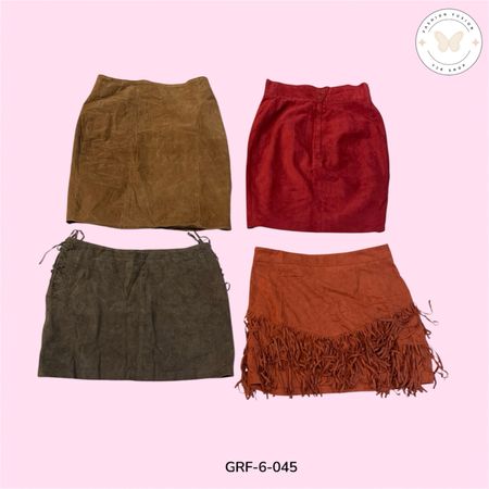 Premium Suede Midi Skirt | Elegant Fall Winter Essential (GRF-6-045)