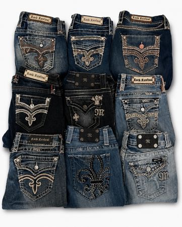 Y2k embroidery Jeans