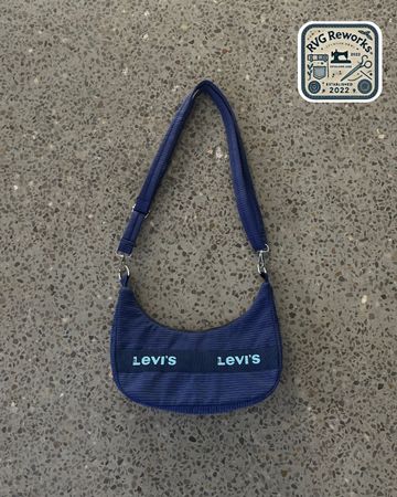 Upcycled Nike Adidas Levi’s Mini Shoulder Bag