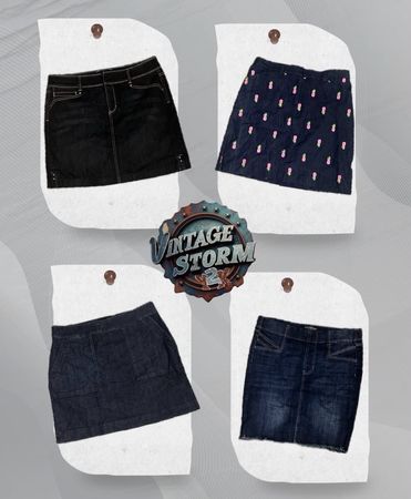 Y2K Classic Jean Skirt