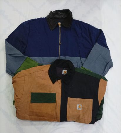 CR9040 UPCYCLED CARHARTT MIX STYLE JACKETS