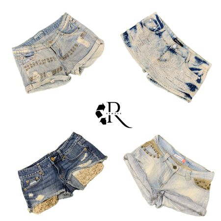 Y2k Era Cyber Girl Denim Mini Shorts RW2111