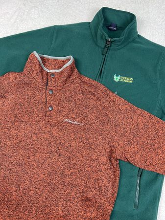 Mix branded fleece jacket