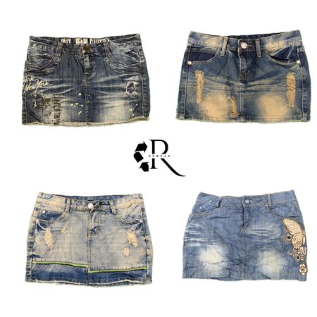 Y2K Paris Hilton Girl Denim Mini skirt RW2115