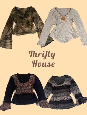 Y2K Fairy Grunge Long Sleeve Bundle(TH/470)