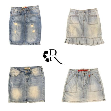 Y2K NYC IT Girl Denim Midi Skirts RW2119