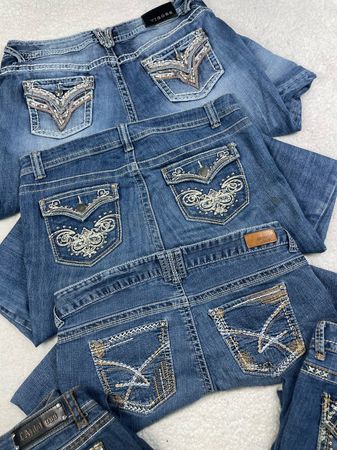 Y2k capri jeans