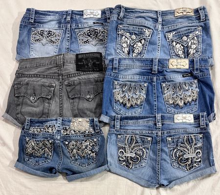 Miss Me, True Religion and Rock Revival Sexy shorts (732)