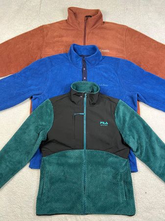Mix branded fleece jacket