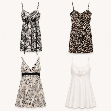 Y2k Monochrome Muse Mini dress