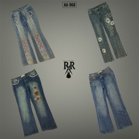 Y2K Britney Girl Denim Jeans (Aa-968)