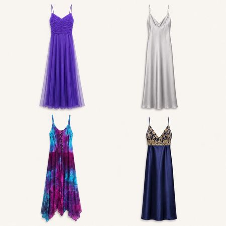 Y2k Midnight Bloom Maxi Dress