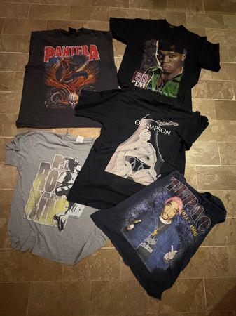 Premium music Band T-shirts 9 pcs