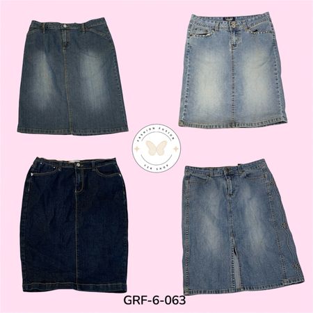 Trendy Long Denim Skirt for Women – Slim Fit Casual Street Style Skirt (GRF-6-063)