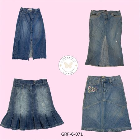 Casual Everyday Denim Long Skirt – Soft Washed Premium Quality (GRF-6-071)