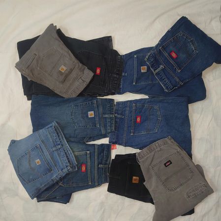 Vintage Carhartt & Dickies Jeans Mix