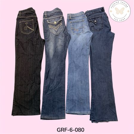 Street Style Y2K Flared Jeans – Fashion Fit Wide Leg Denim (GRF-6-080)
