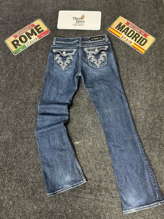 Y2K Flared & Bootcut Embellished/Embroided Jeans