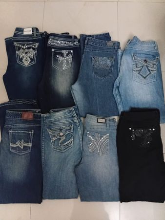 Damen Y2K gemischte Jeans