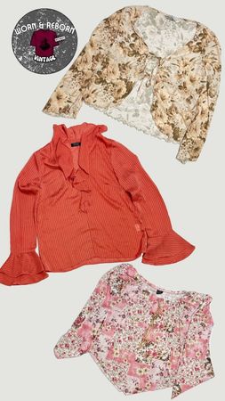 Y2k long sleeve blouse 10 pieces WR1695