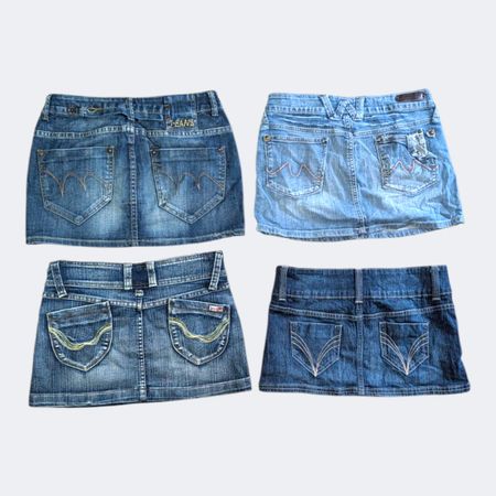 Y2K Denim Mini & Midi Skirt Vintage 2000s Style