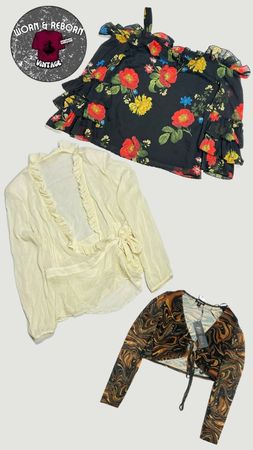 Y2k long sleeve blouse 10 pieces WR1691