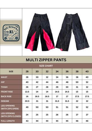 Upcycled Zip-Panel Denim Pants