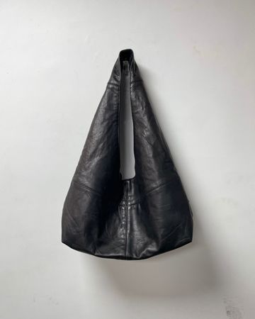 Upcycled Leather Shoulder Tote Bag