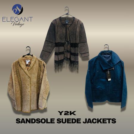 Y2K Sand sole Suede Jackets  - EV1221