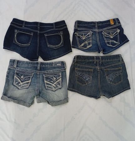 CR9047 Y2K MINI DENIM SHORTS
