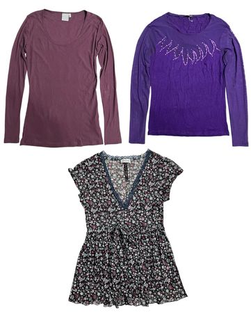 Ultraviolet Y2K Tops: TT-279