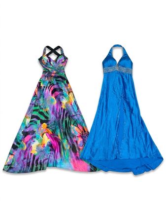 (FV-1649) Y2K Vintage Prom Dresses Bundle | Satin Evening Gowns, Formal Maxi Dresses & Special Occasion Wear Wholesale
