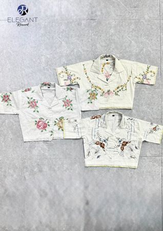 UPCYCLED Short Sleeve Collar T-Shirts - EVR0638