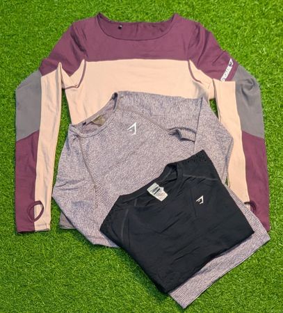 6126 - Gymshark Half and Full Sleeves T-Shirts, Muscle Tank