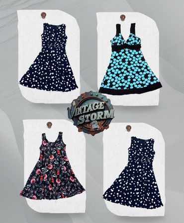 Y2K Retro Floral Dresses