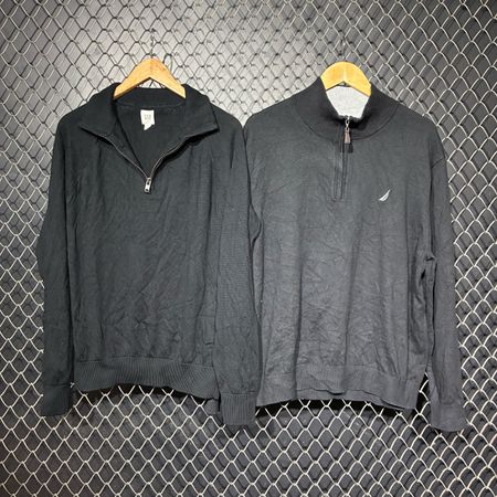 Mix branded quater zip sweater (fnc 191)